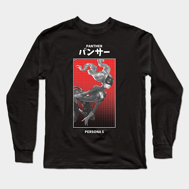 Panther Persona 5 Long Sleeve T-Shirt by KMSbyZet